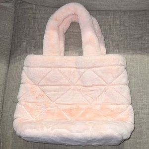 Pink furry bag/purse